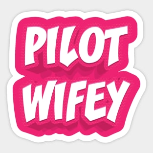 PILOT WIFEY Sticker